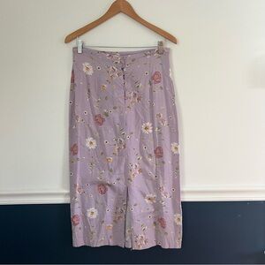 Vintage Weathervane Women’s Midi Floral Skirt Purple Fairy core Cottagecore 12